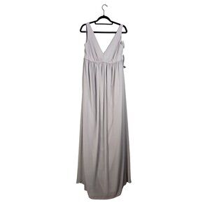 Amsale Fletcher Maternity Dress Mauve Grey size 12 XL
